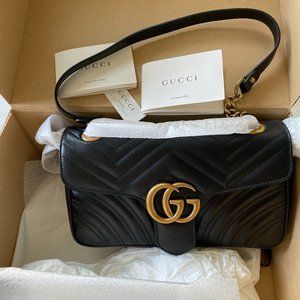 NWT Gucci GG Marmont Small Matelasse Shoulder Bag
